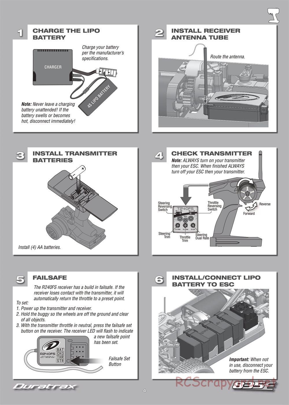 Duratrax - 835E - Manual - Page 4