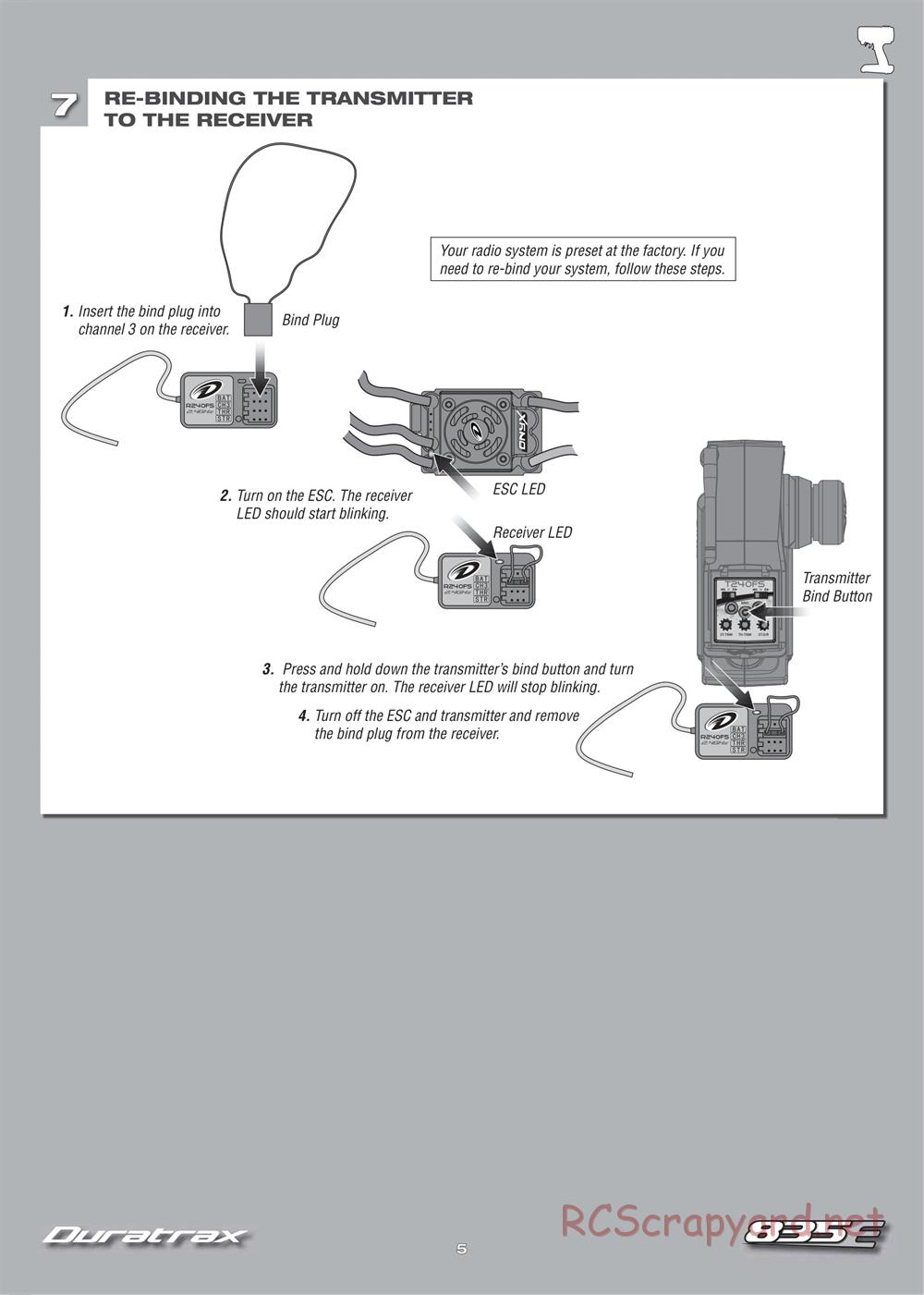 Duratrax - 835E - Manual - Page 5