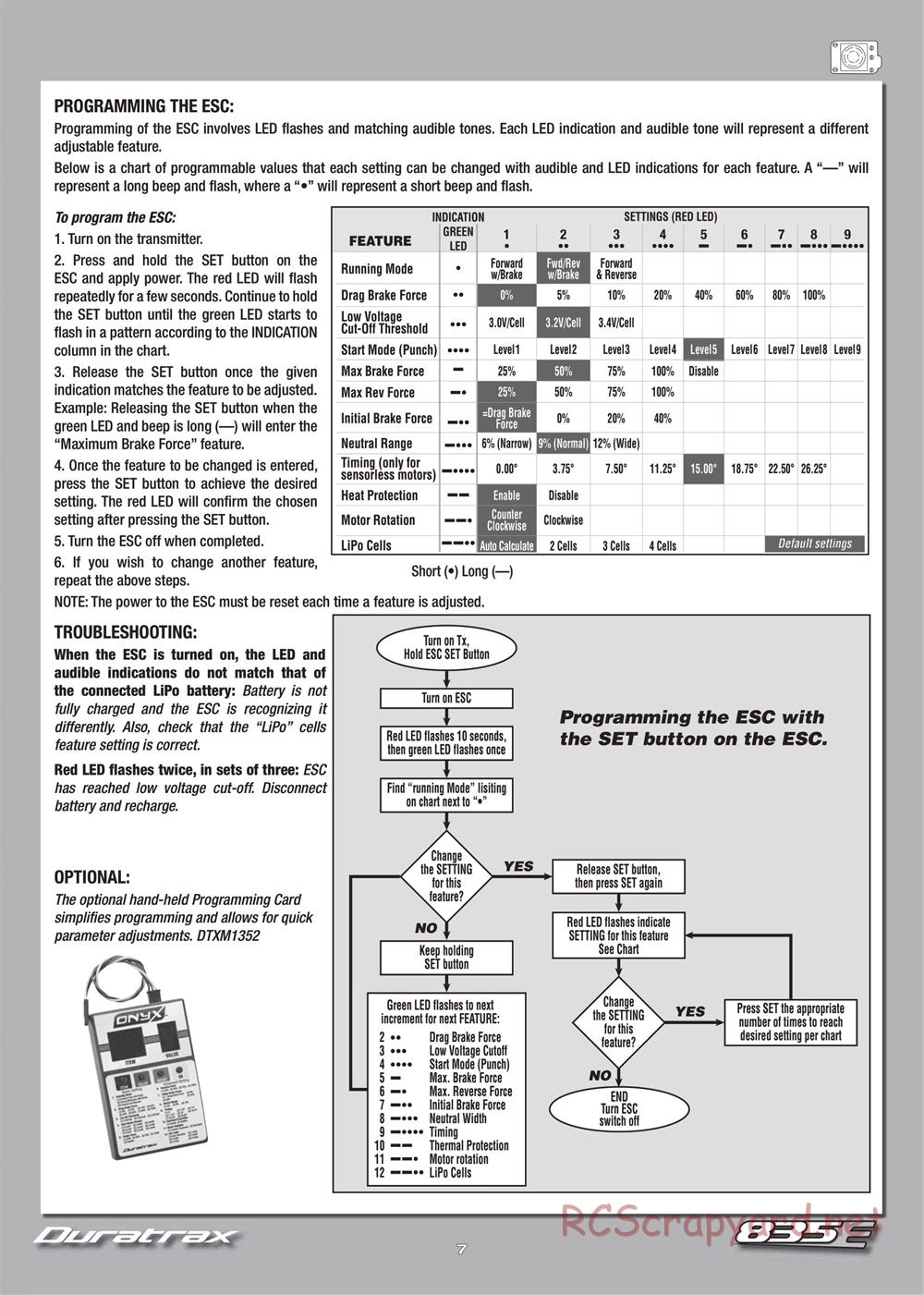 Duratrax - 835E - Manual - Page 7