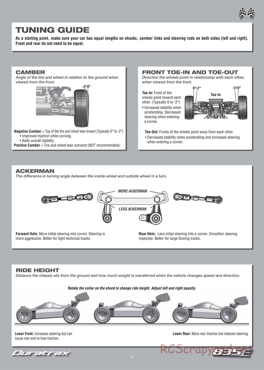 Duratrax - 835E - Manual - Page 8