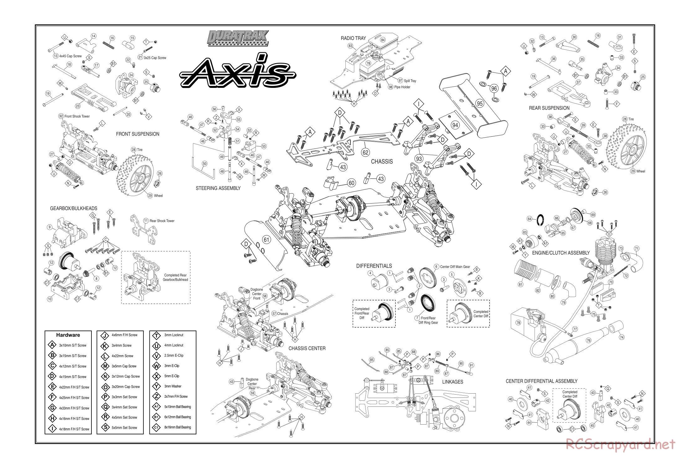 Duratrax - Axis - Exploded Views - Page 3