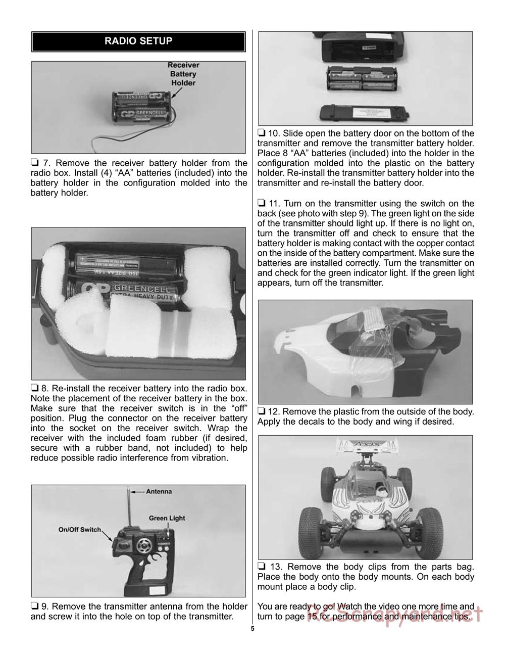 Duratrax - Axis - Instruction Manual - DTXC0070 / DTXD70 ...