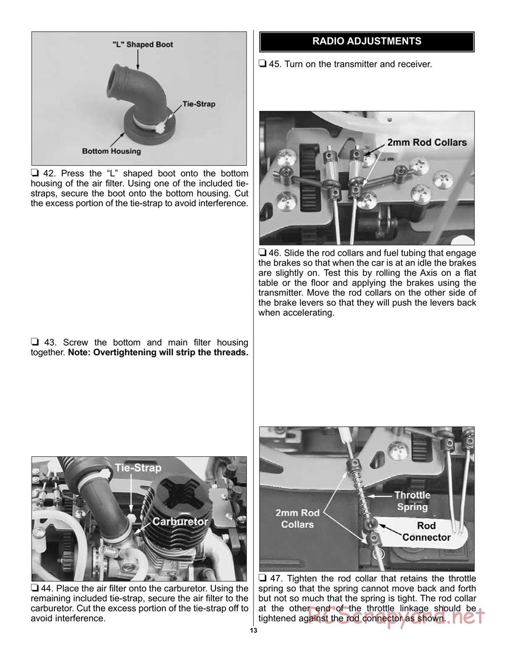 Duratrax - Axis - Manual - Page 13