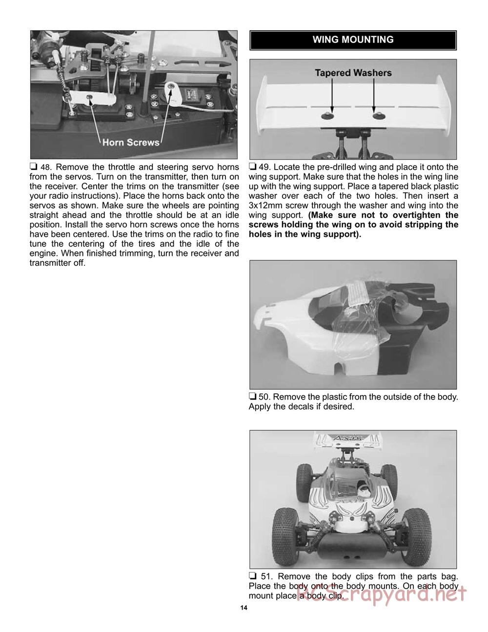 Duratrax - Axis - Instruction Manual - DTXC0070 / DTXD70 ...