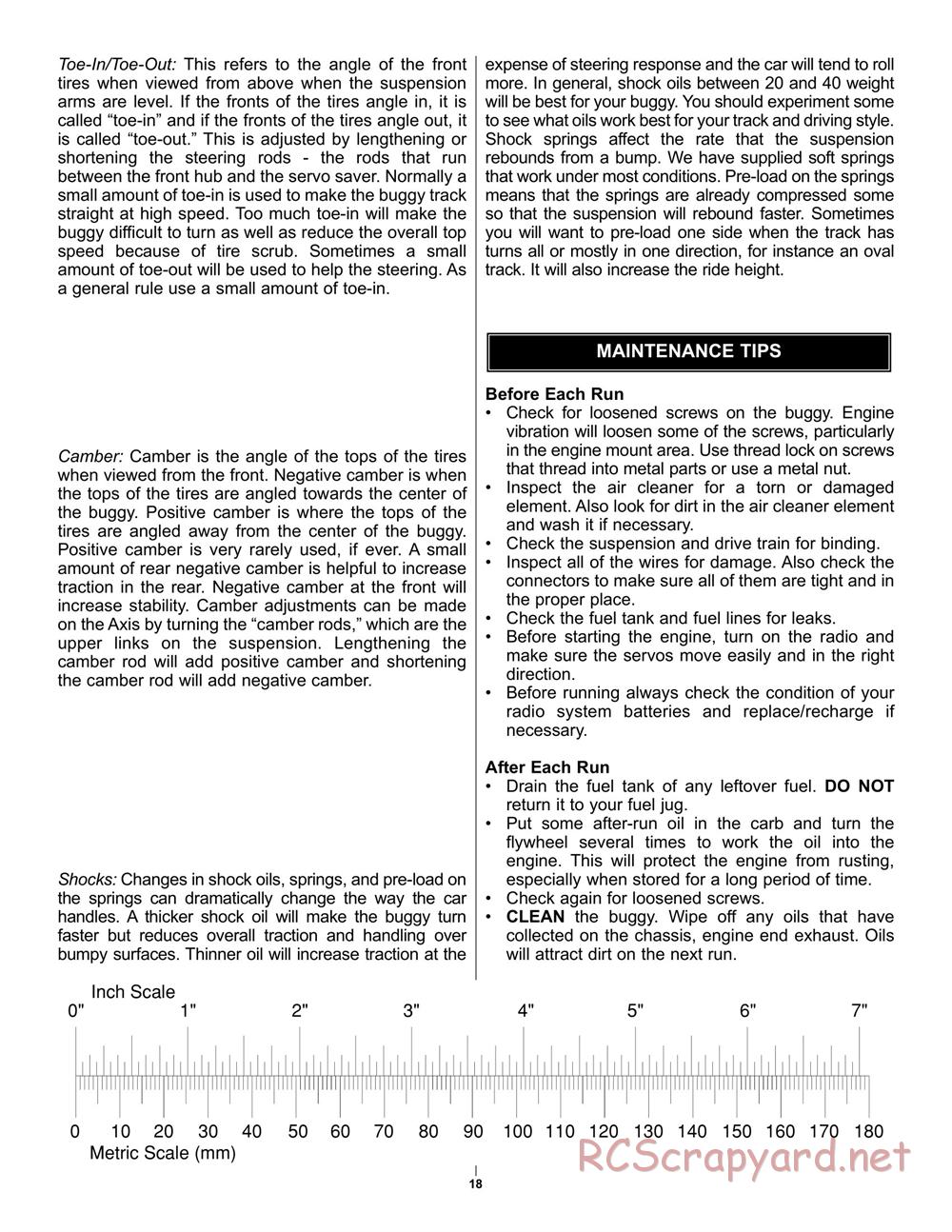 Duratrax - Axis - Manual - Page 18