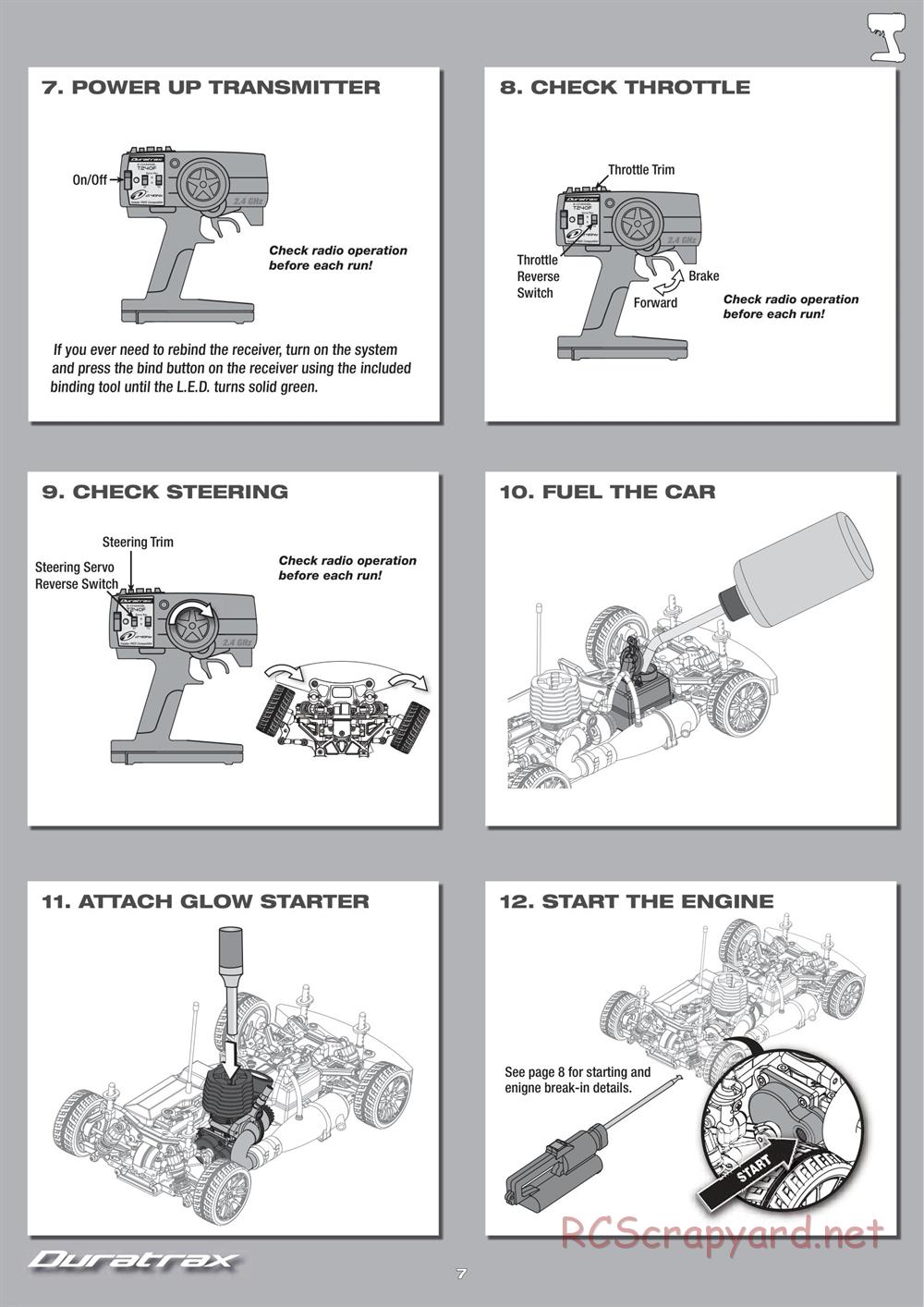 Duratrax - Chevy Camaro ZL1 - Manual - Page 7