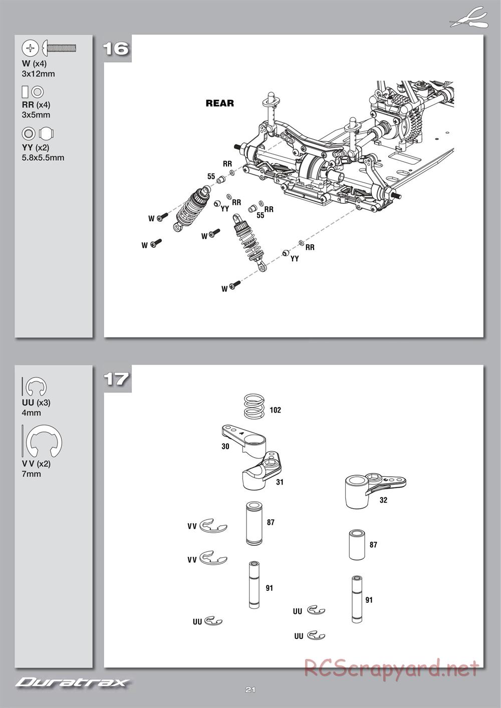 Duratrax - Chevy Camaro ZL1 - Manual - Page 21