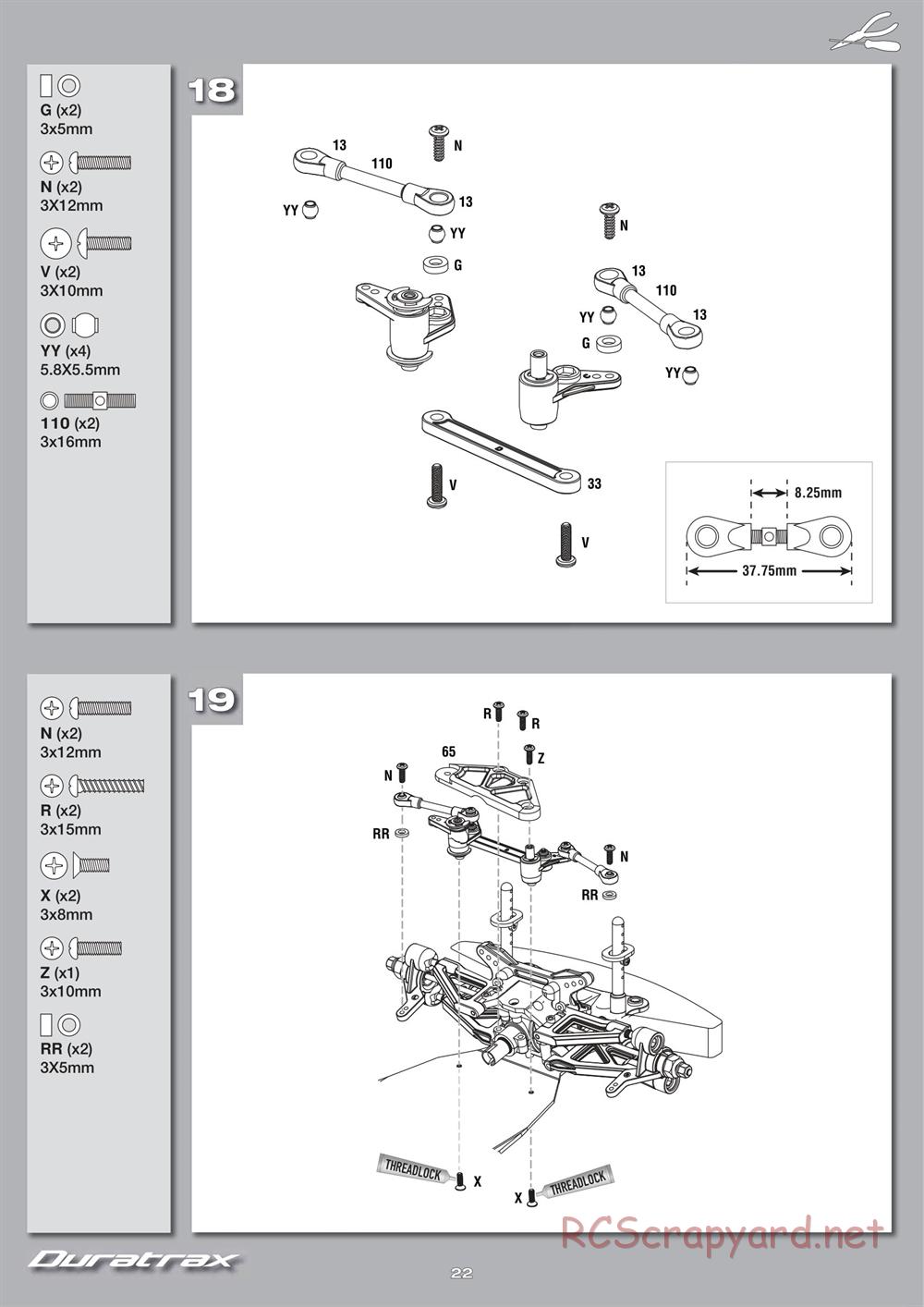 Duratrax - Chevy Camaro ZL1 - Manual - Page 22