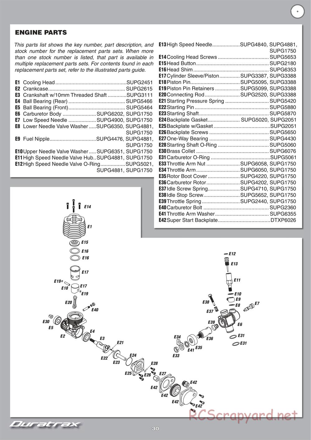 Duratrax - Chevy Camaro ZL1 - Manual - Page 30