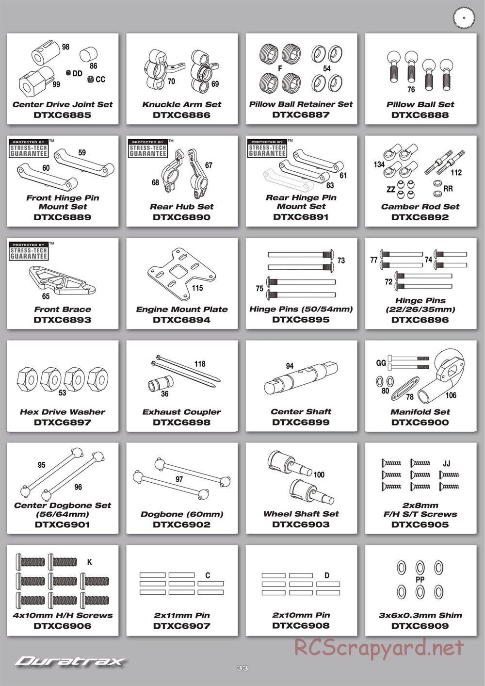 Duratrax - Chevy Camaro ZL1 - Manual - Page 33