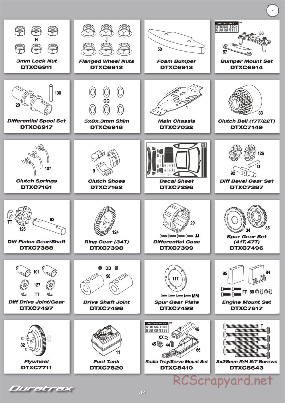 Duratrax - Chevy Camaro ZL1 - Manual - Page 34