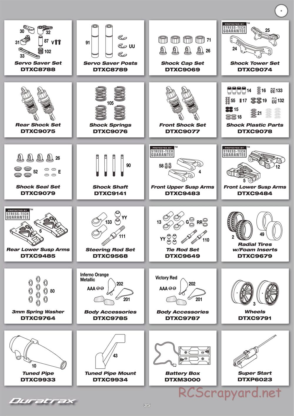 Duratrax - Chevy Camaro ZL1 - Manual - Page 35