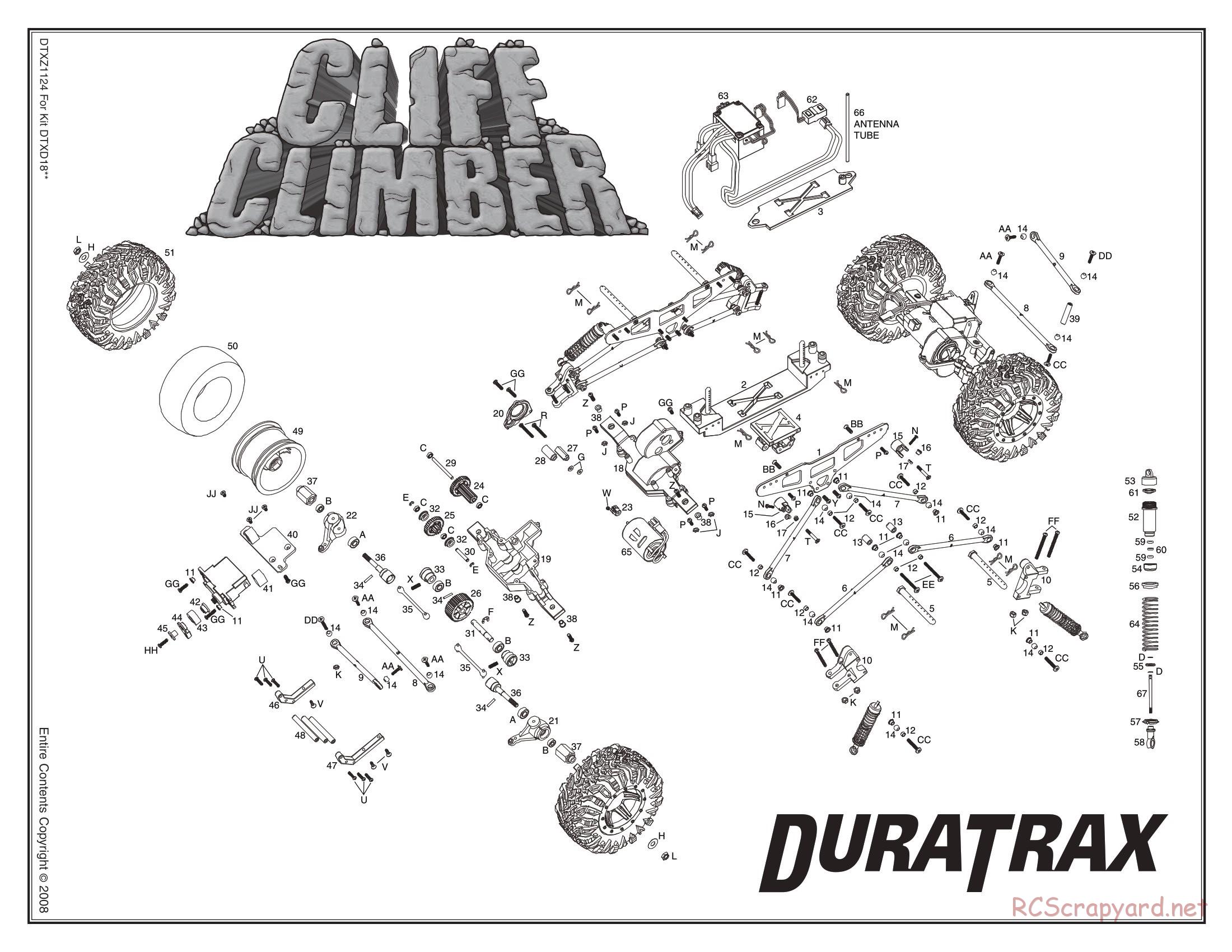 Duratrax - Cliff-Climber - Exploded Views - Page 3