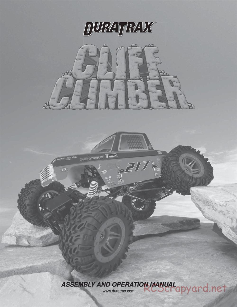 Duratrax - Cliff-Climber - Manual - Page 1