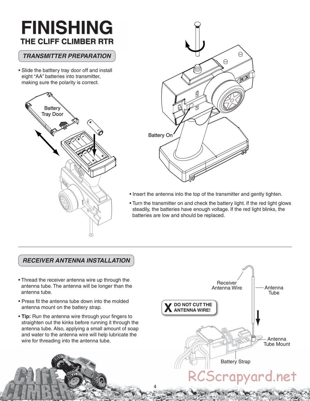 Duratrax - Cliff-Climber - Manual - Page 4