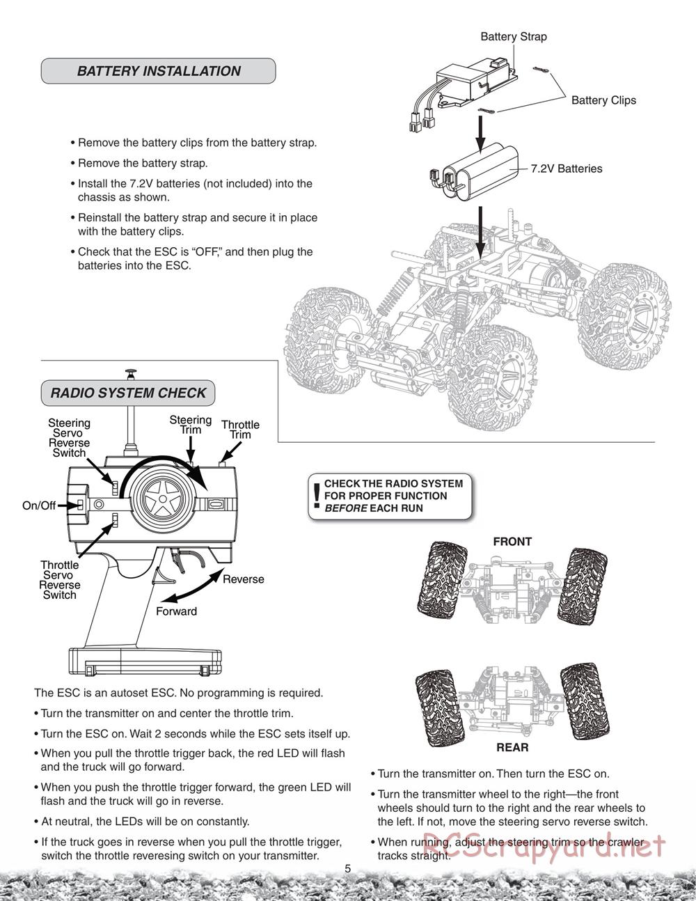 Duratrax - Cliff-Climber - Manual - Page 5