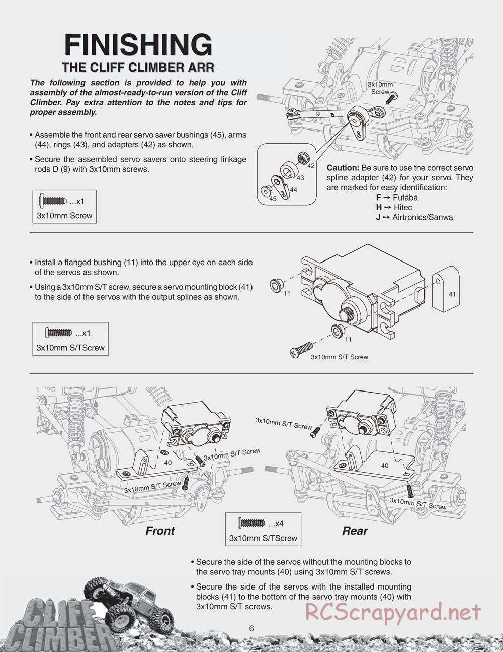 Duratrax - Cliff-Climber - Manual - Page 6