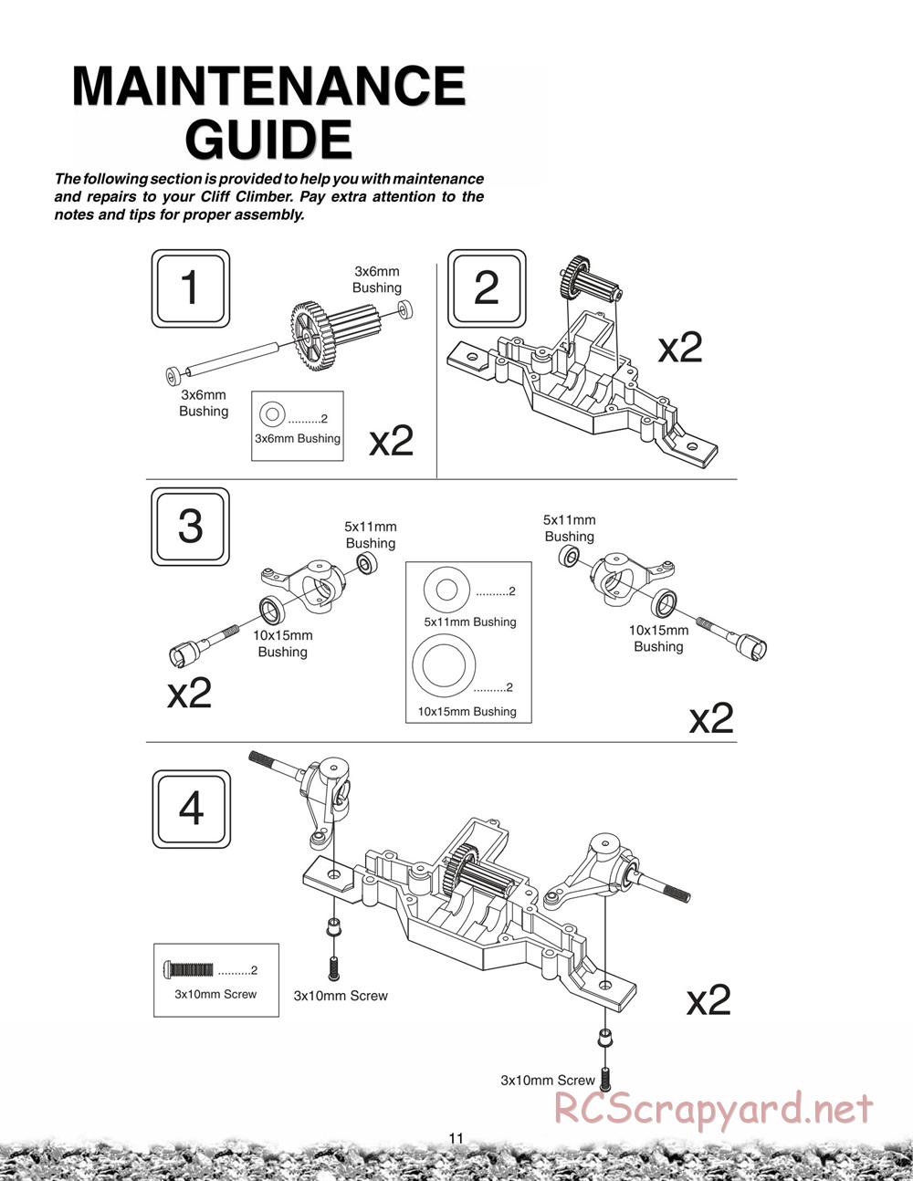 Duratrax - Cliff-Climber - Manual - Page 11