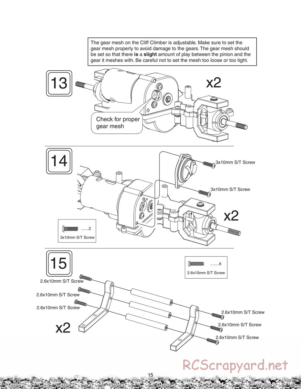 Duratrax - Cliff-Climber - Manual - Page 15