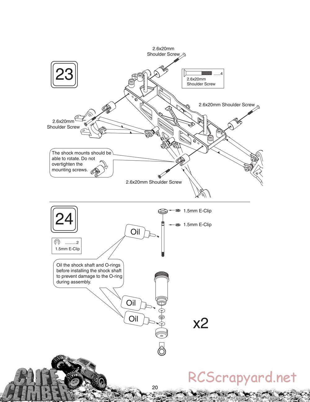 Duratrax - Cliff-Climber - Manual - Page 20