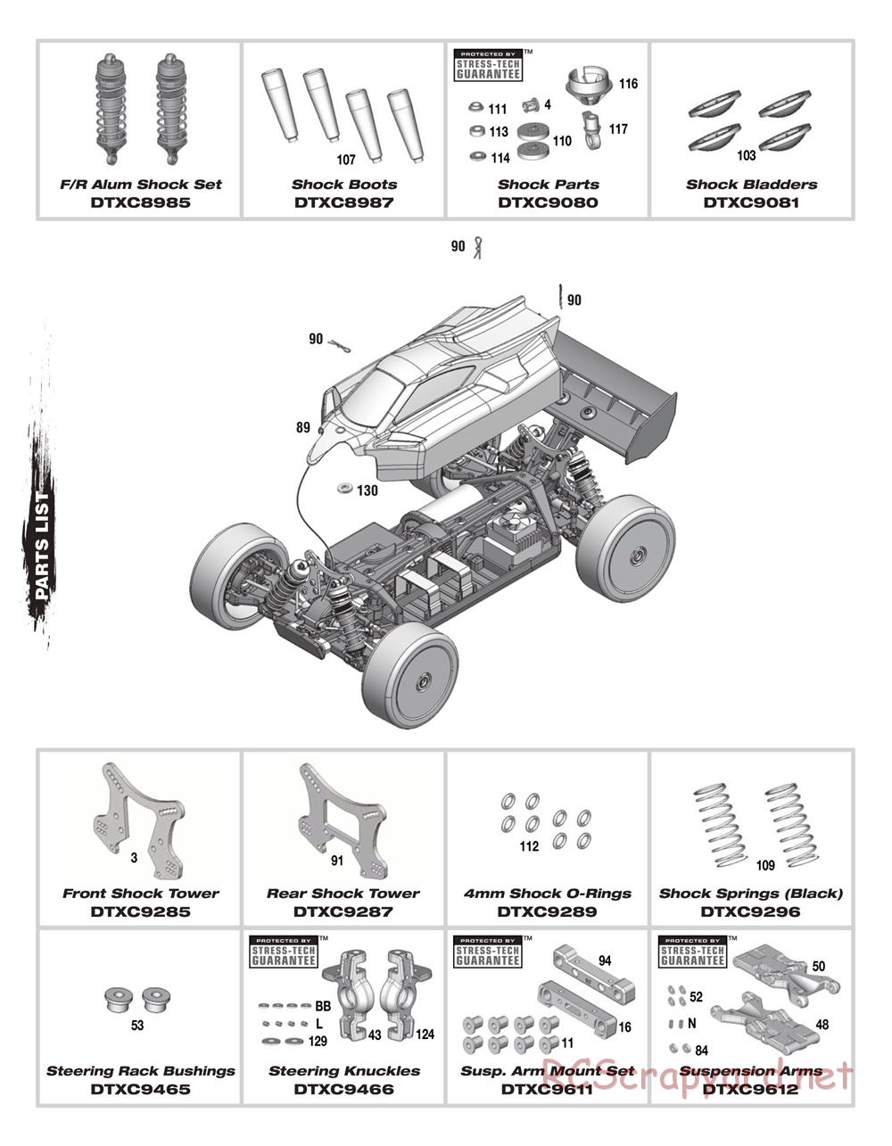 Duratrax - DXR8-E - Exploded Views - Page 7