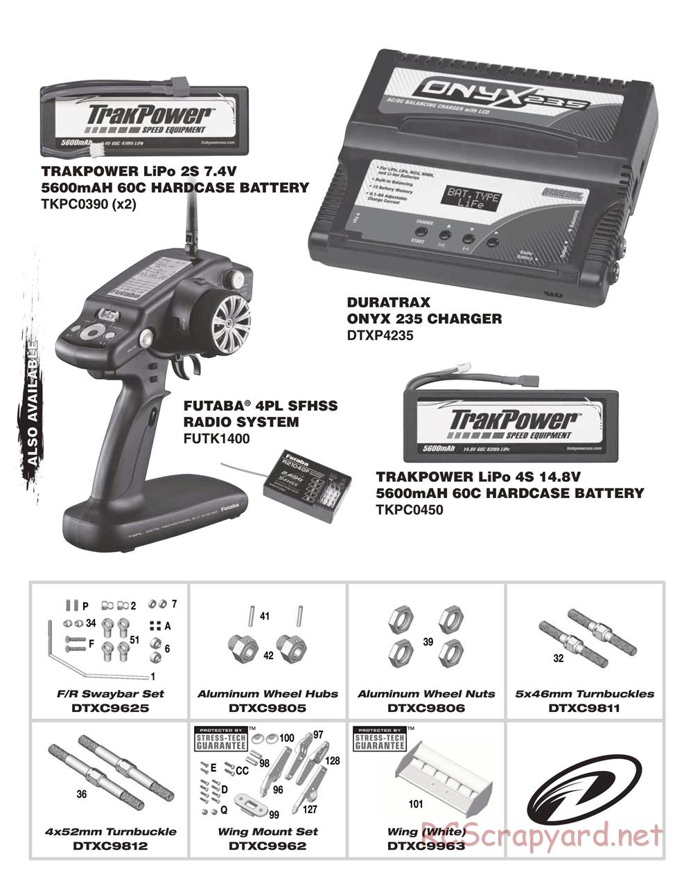 Duratrax - DXR8-E - Exploded Views - Page 9