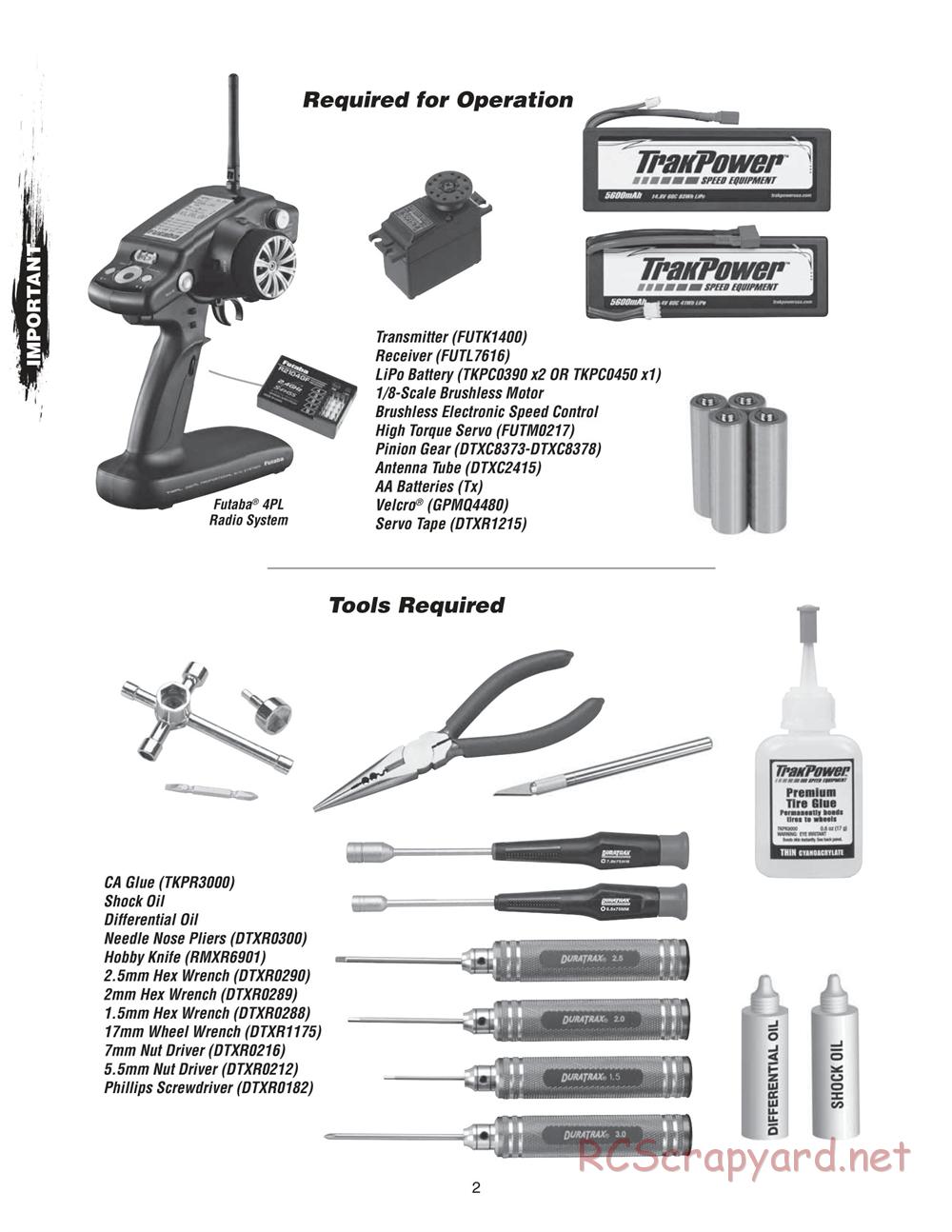 Duratrax - DXR8-E - Manual - Page 2