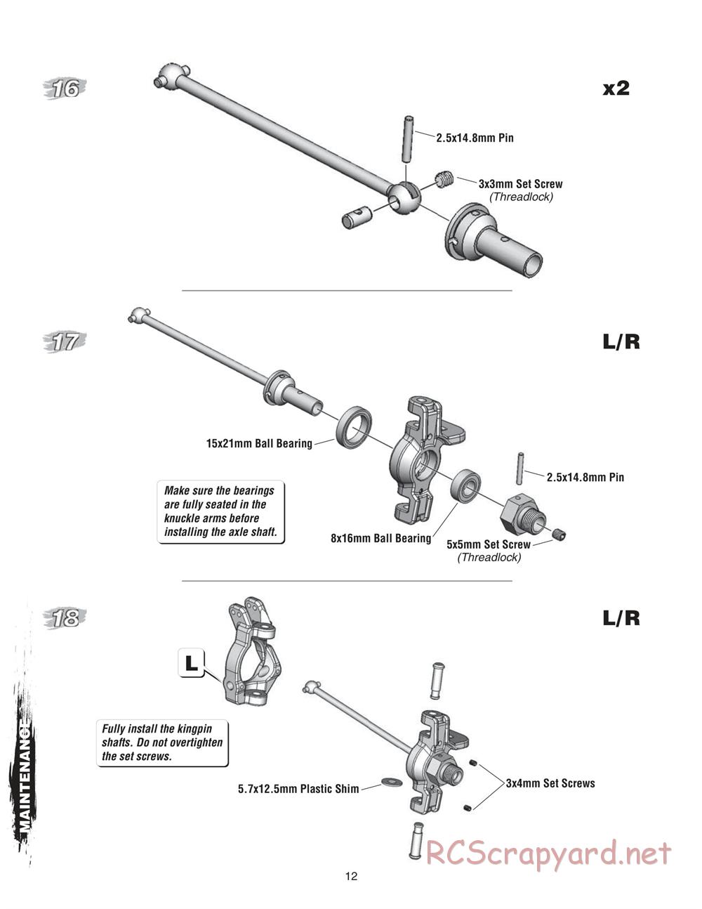 Duratrax - DXR8-E - Manual - Page 12