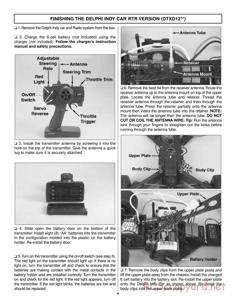 Duratrax - Delphi - Manual - Page 4