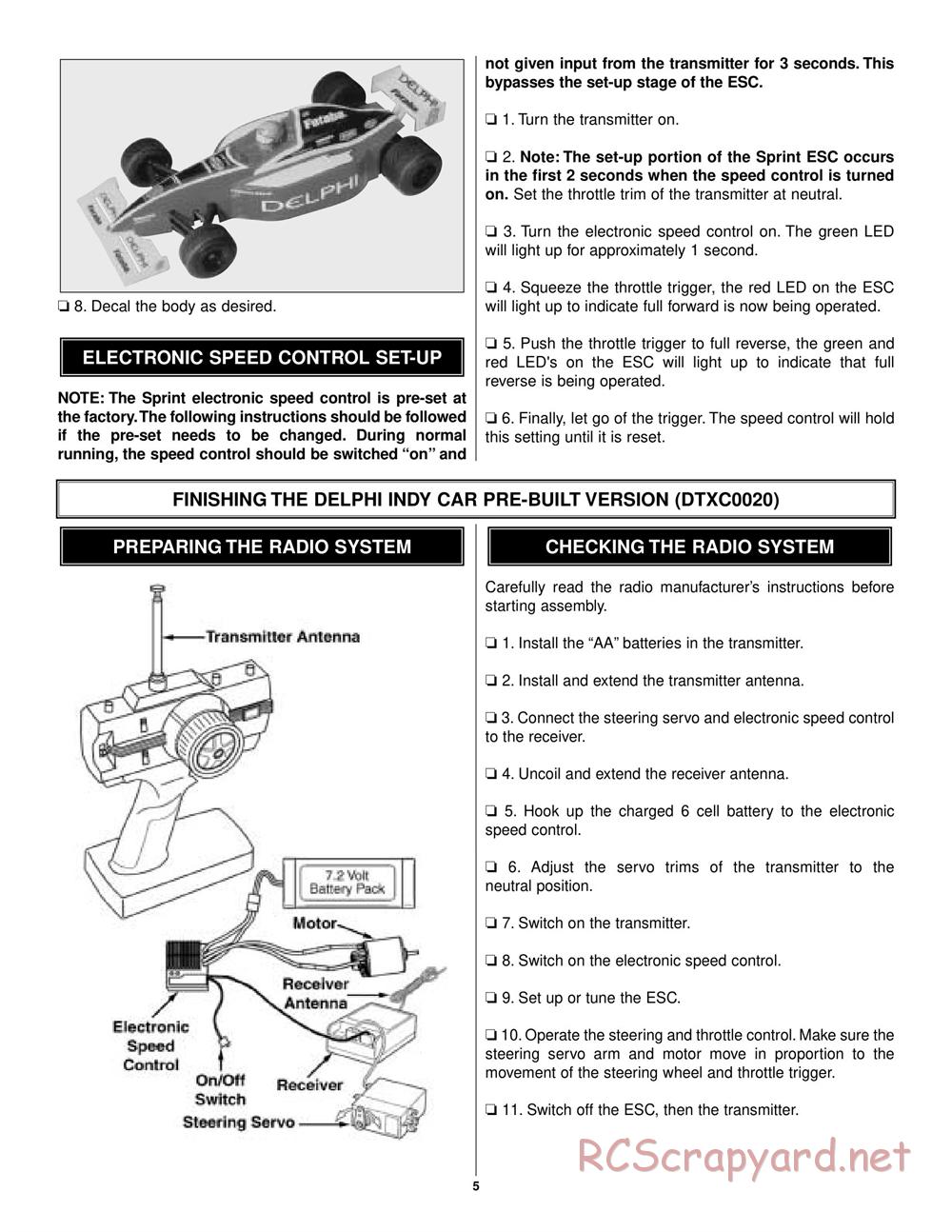 Duratrax - Delphi - Manual - Page 5