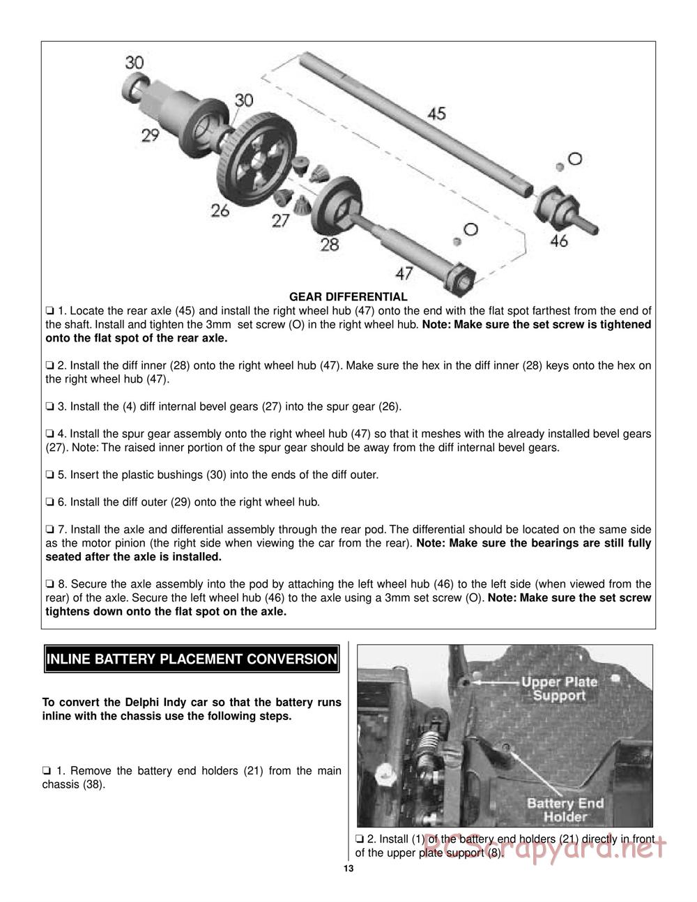 Duratrax - Delphi - Manual - Page 13