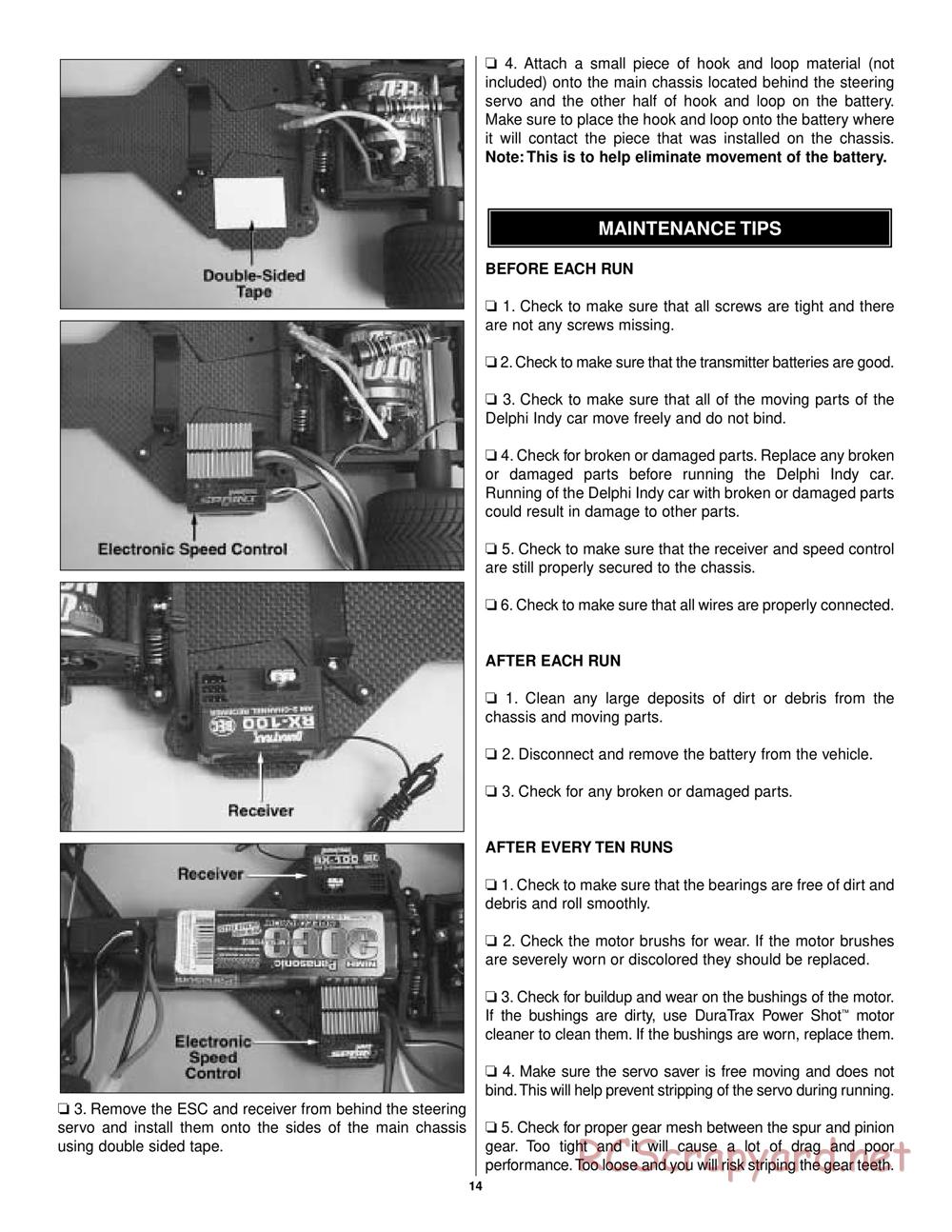 Duratrax - Delphi - Manual - Page 14