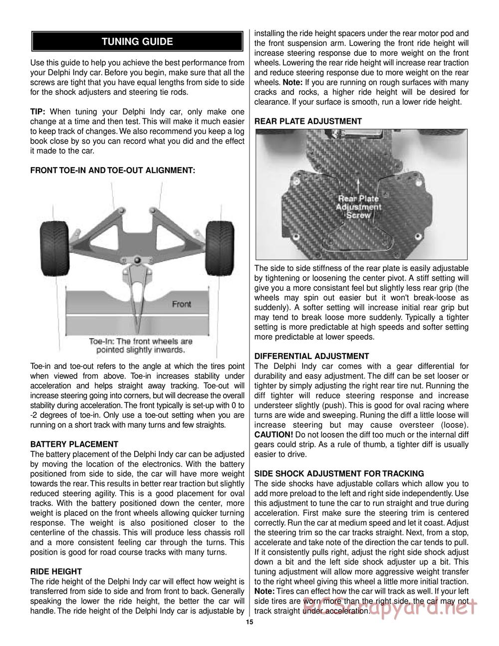 Duratrax - Delphi - Manual - Page 15