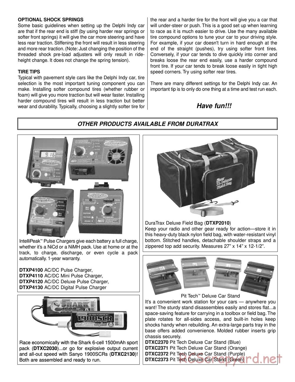 Duratrax - Delphi - Manual - Page 16