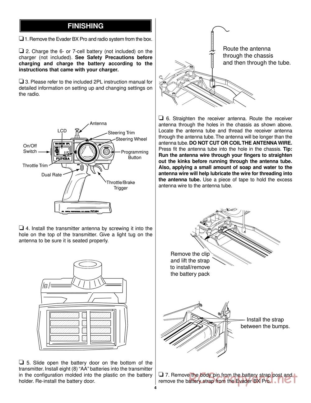 Duratrax - Evader BX Pro RTR - Manual - Page 4