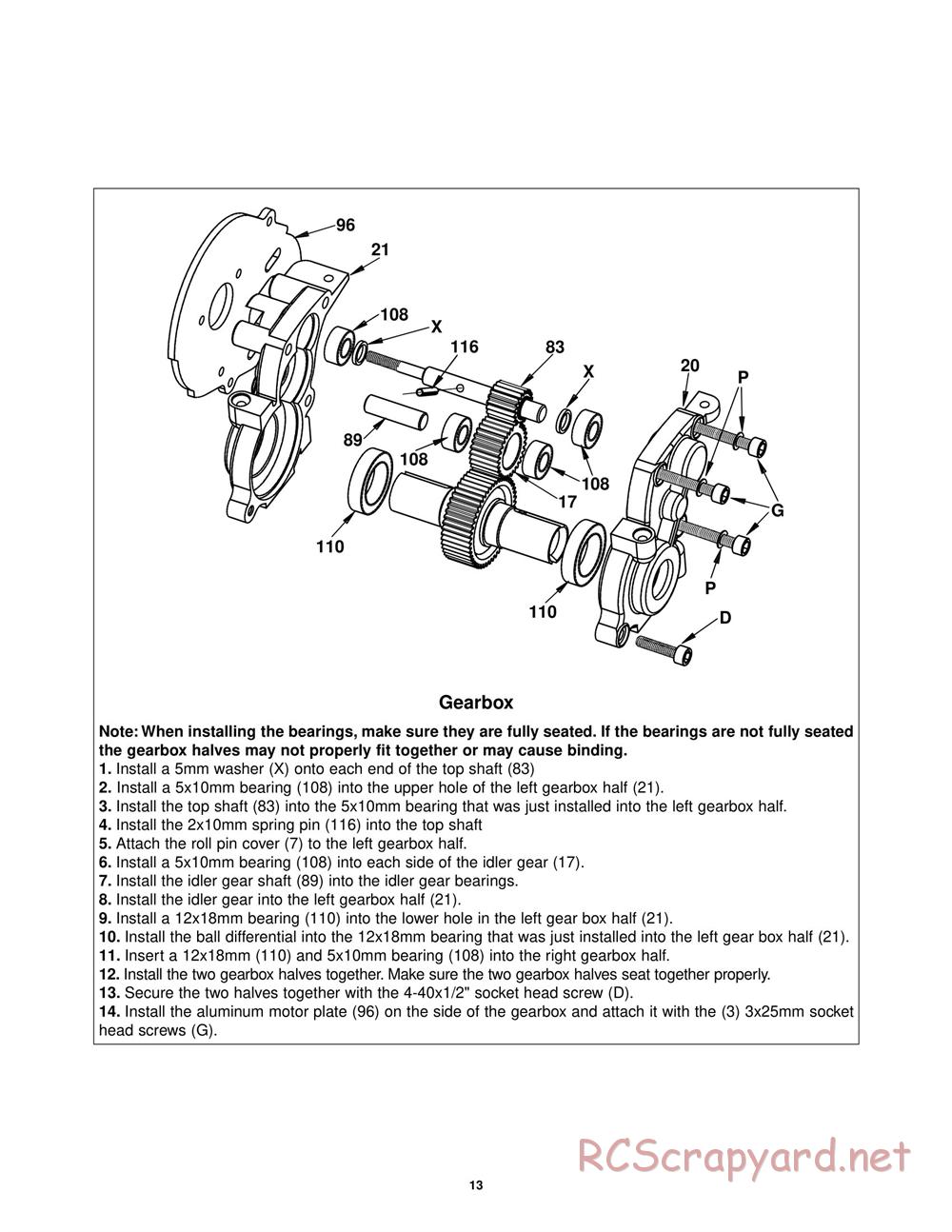 Duratrax - Evader BX Pro RTR - Manual - Page 13