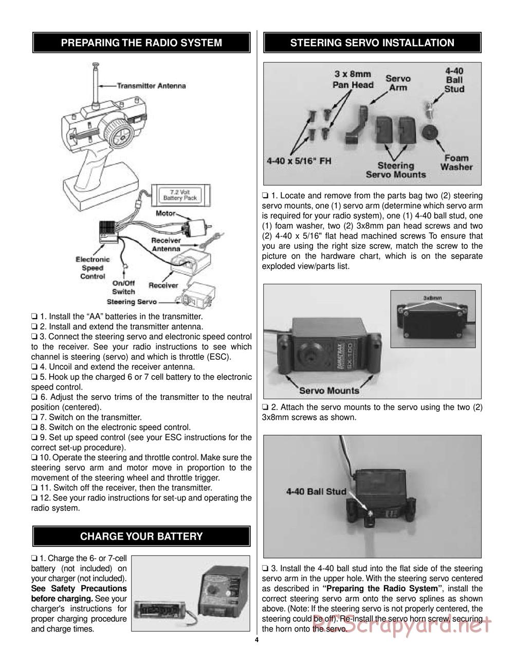 Duratrax - Evader BX Pro - Manual - Page 4