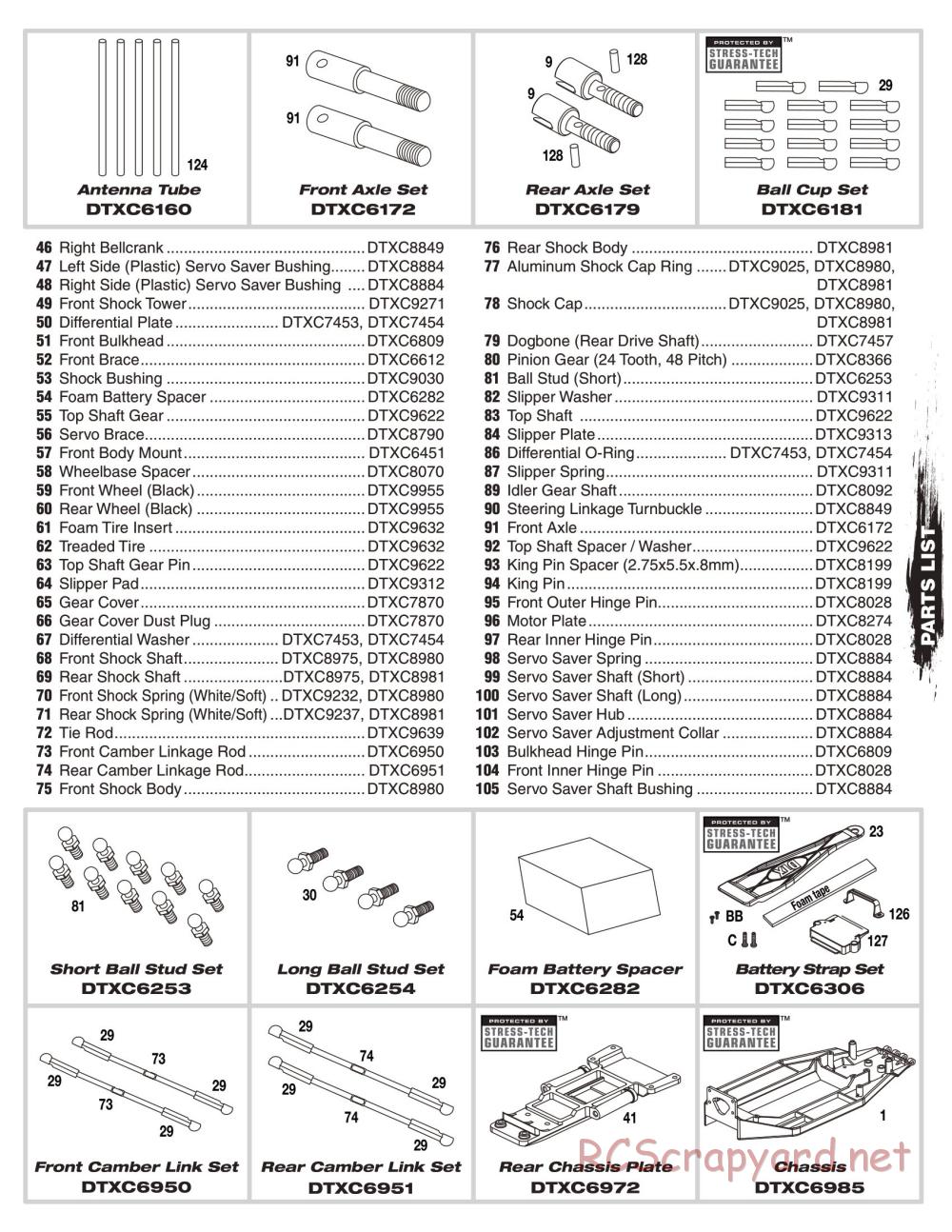 Duratrax - Evader Brushless - Exploded Views - Page 3