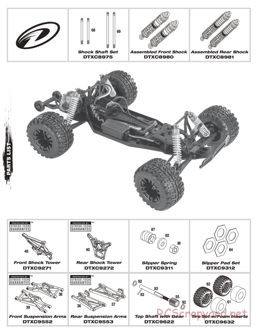 Duratrax - Evader Brushless - Exploded Views - Page 7