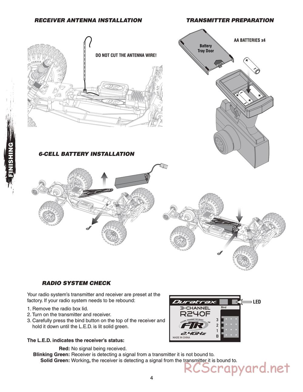 Duratrax - Evader Brushless - Manual - Page 4