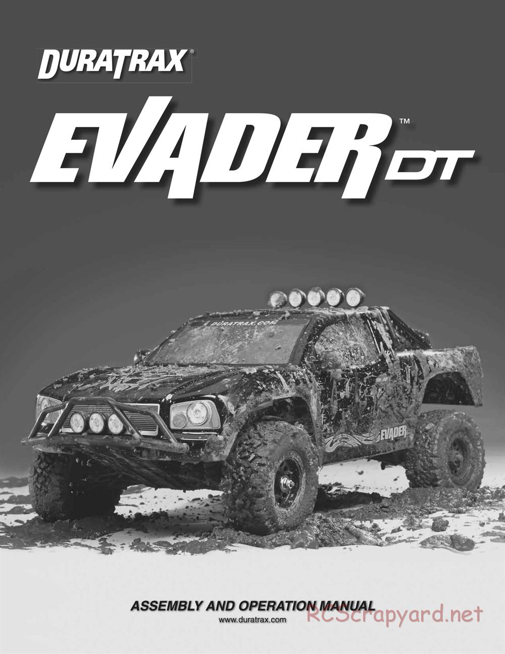 Duratrax - Evader DT - Manual - Page 1