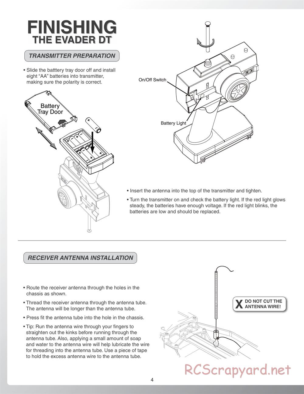 Duratrax - Evader DT - Manual - Page 4