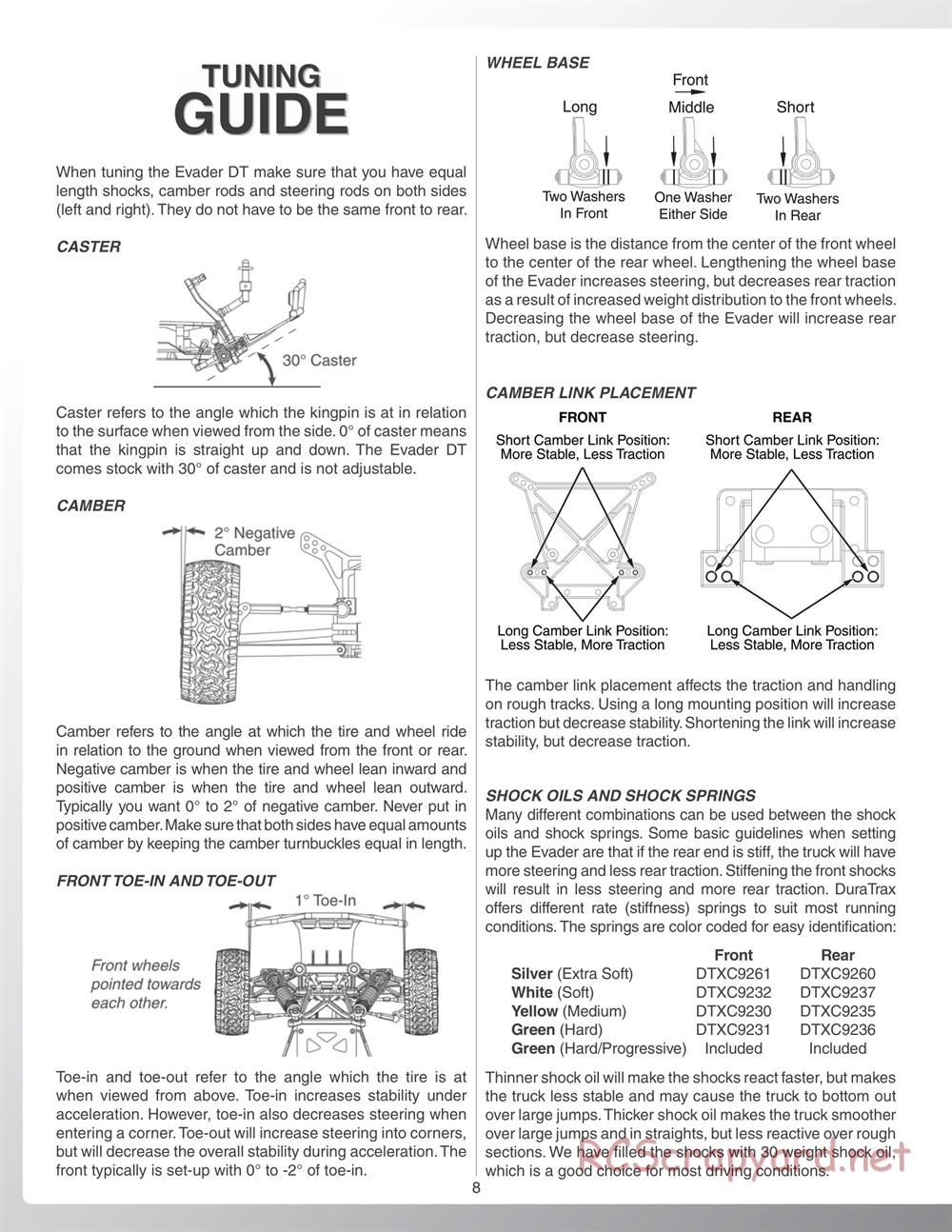 Duratrax - Evader DT - Manual - Page 8