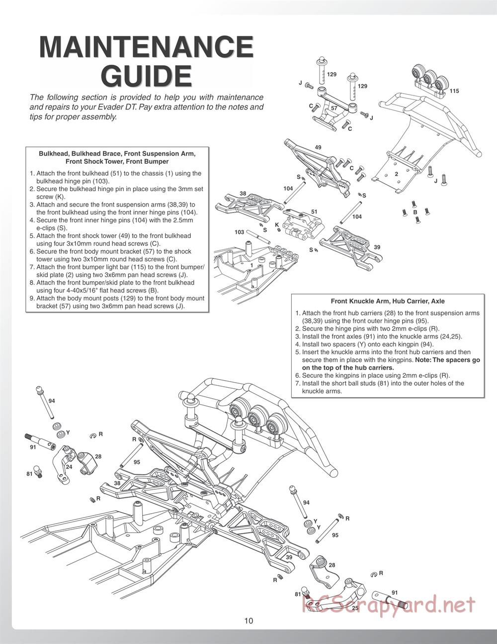 Duratrax - Evader DT - Manual - Page 10