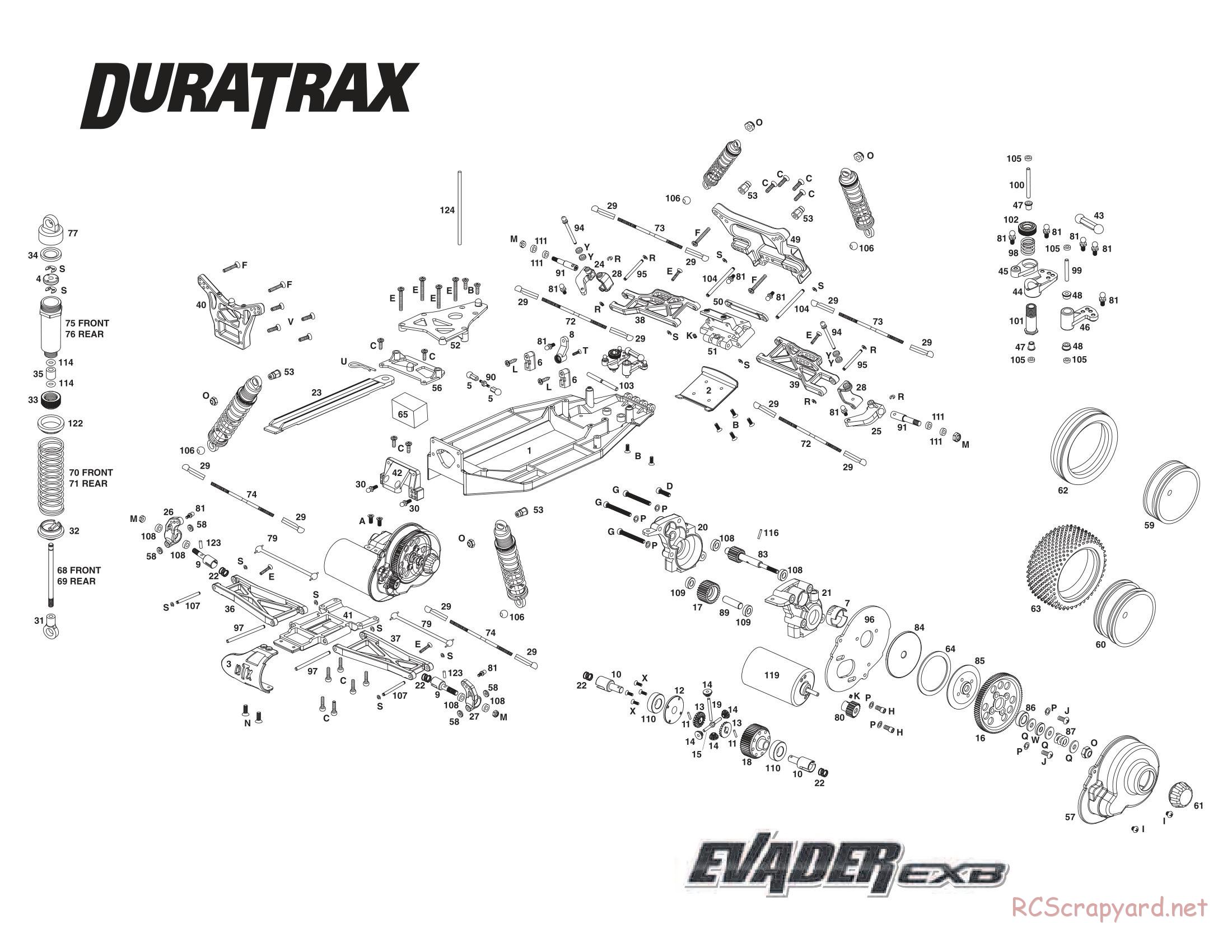 Duratrax - Evader EXB - Exploded Views - Page 3