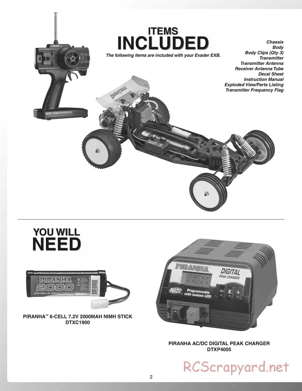 Duratrax - Evader EXB - Manual - Page 2