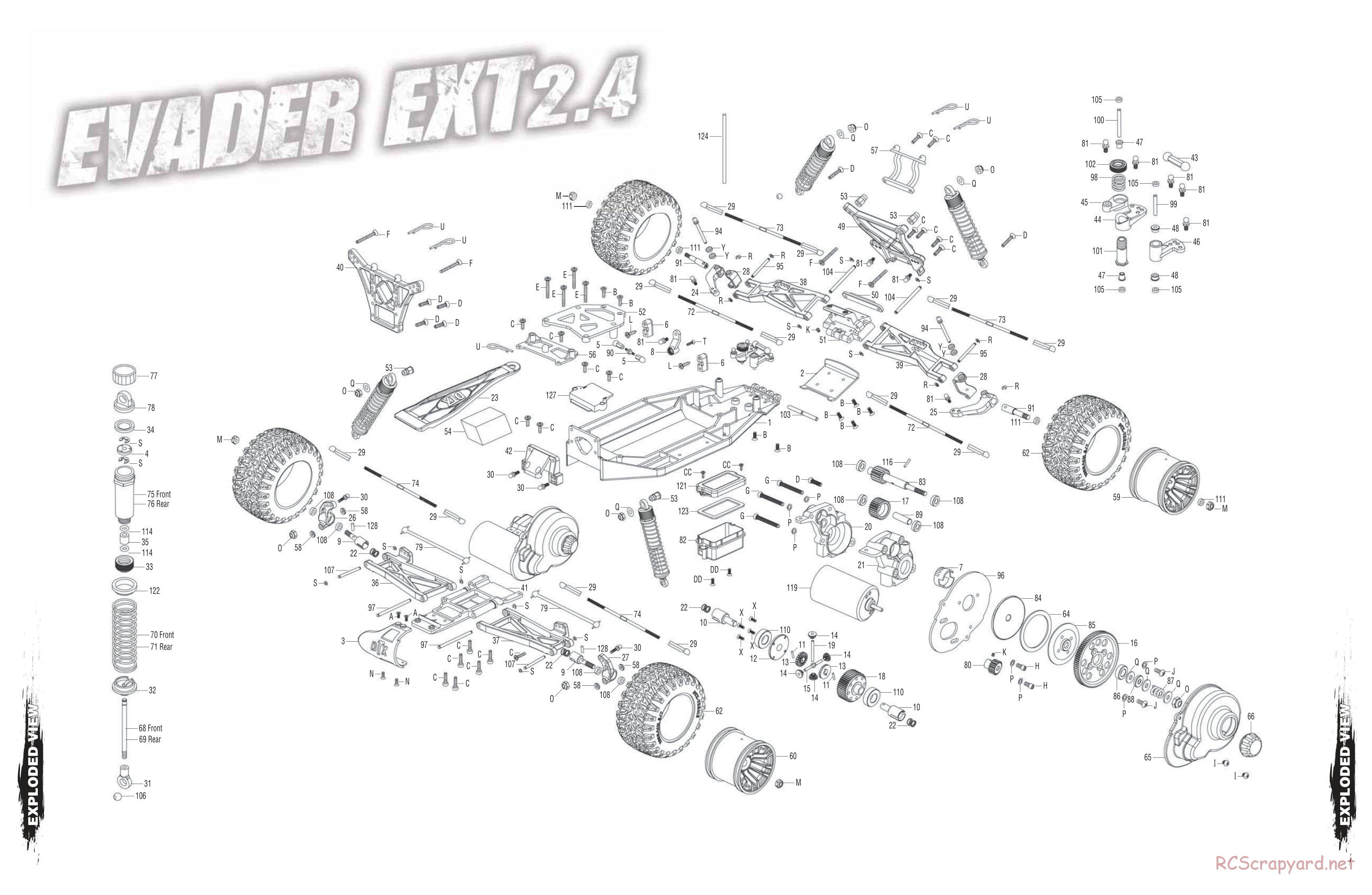 Duratrax - Evader EXT2.4 - Exploded Views - Page 6