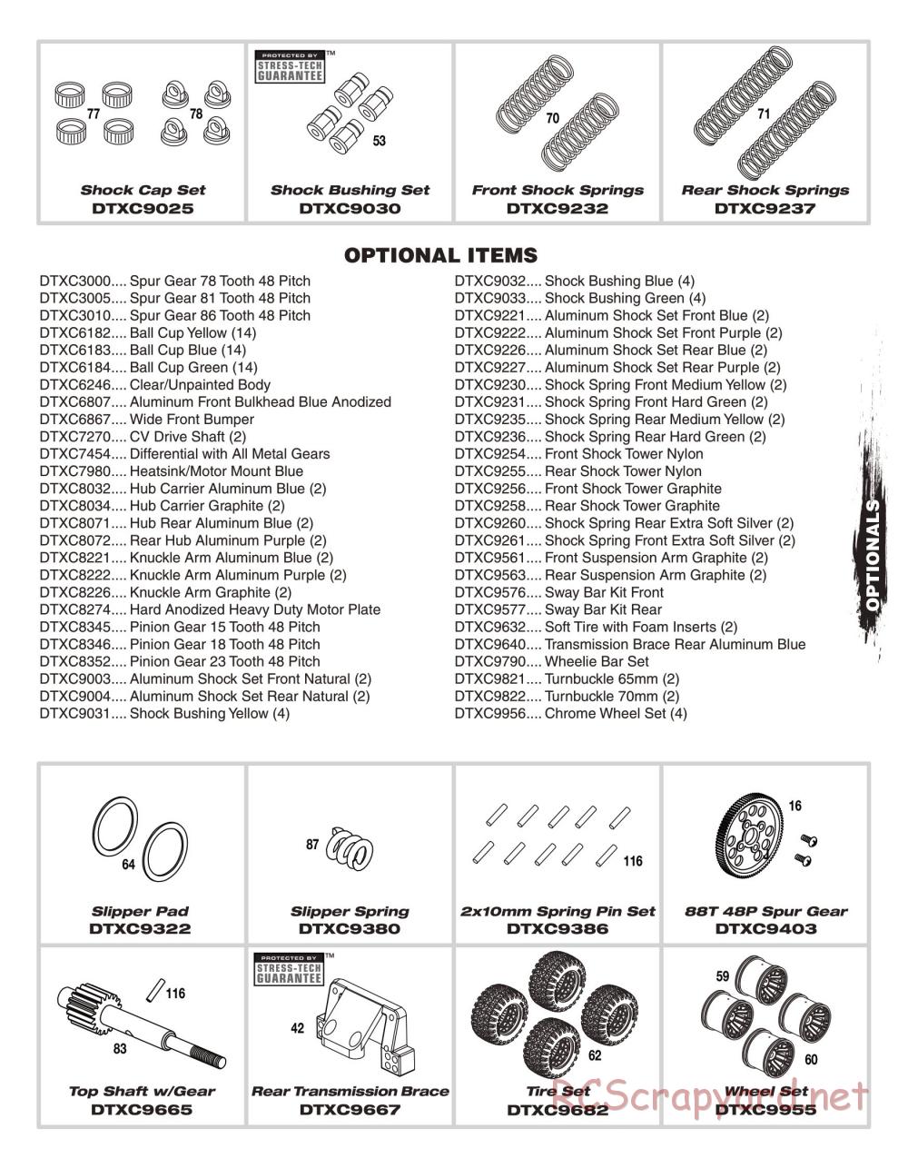 Duratrax - Evader EXT2.4 - Exploded Views - Page 8