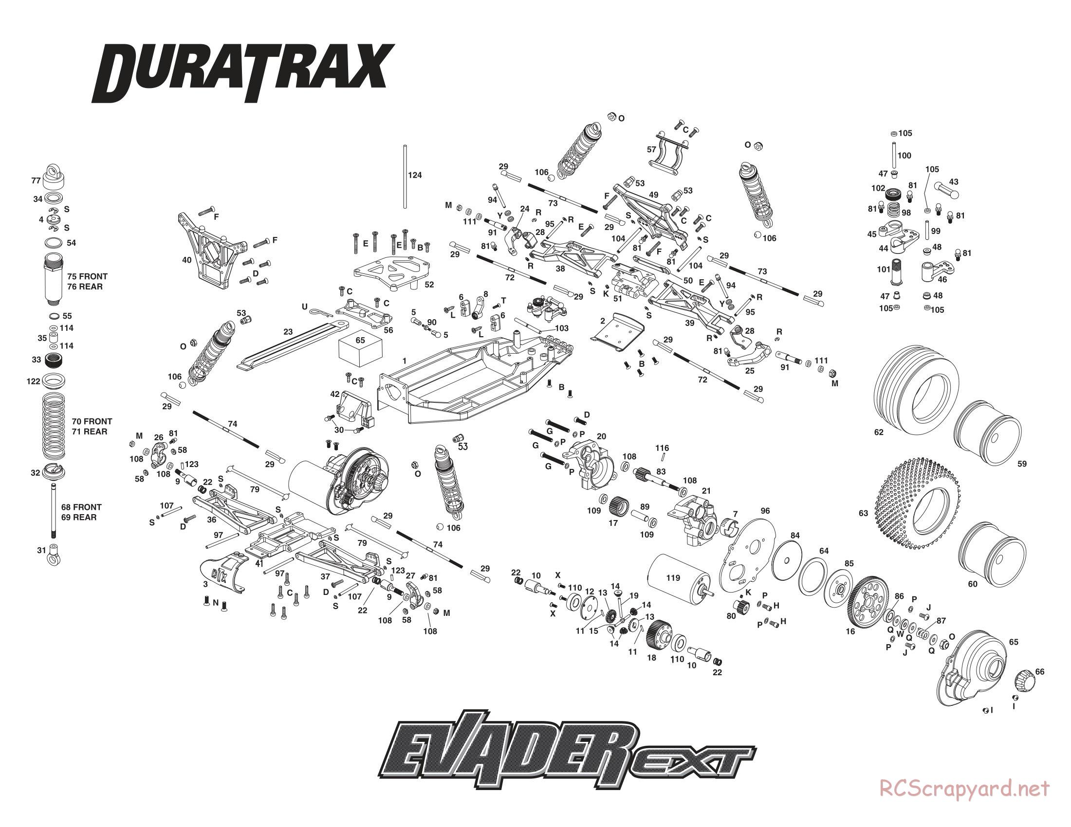 Duratrax - Evader EXT - Exploded Views - Page 3