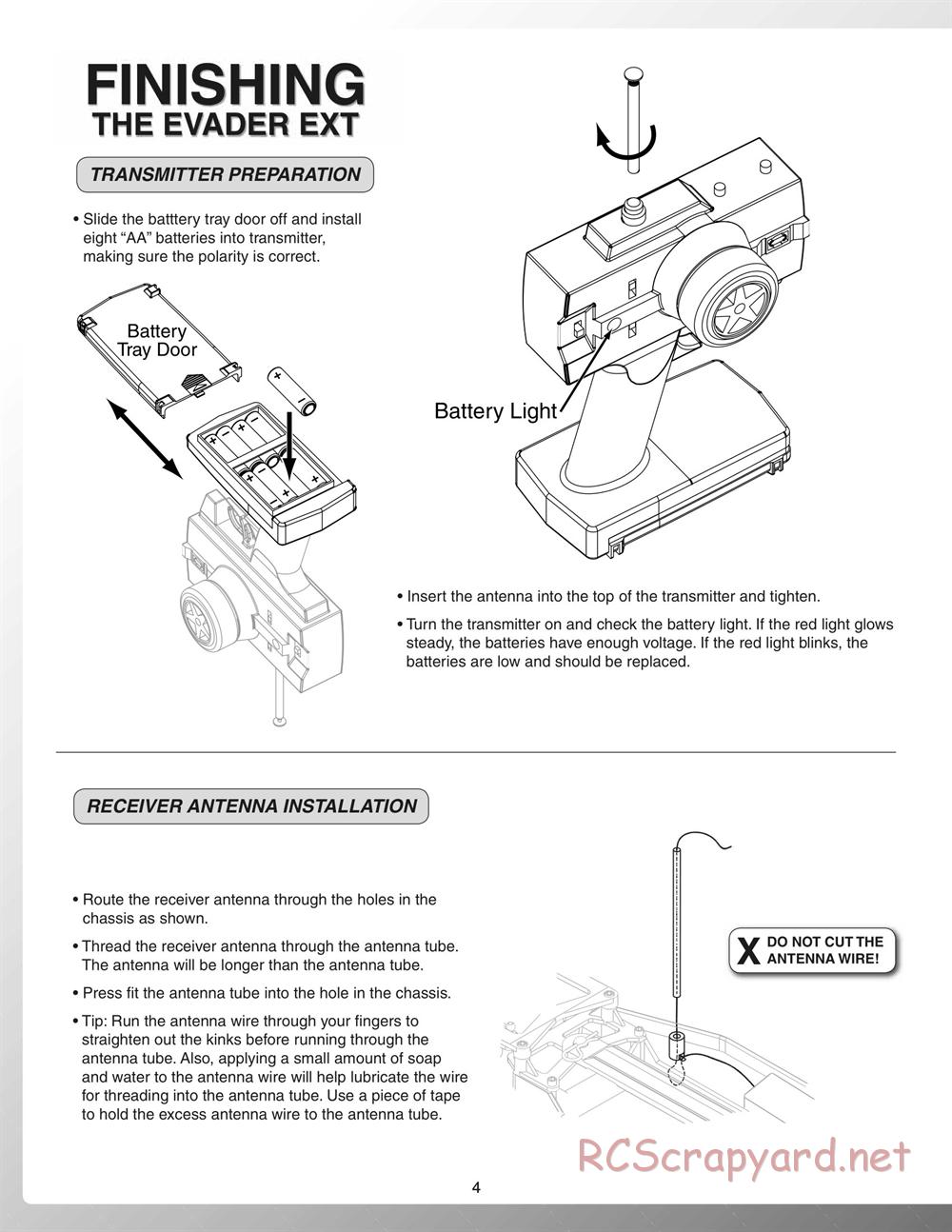 Duratrax - Evader EXT - Manual - Page 4